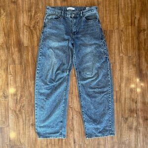 PacSun Men’s Mason Baggy Barrel Acid Wash Blue Jeans Size 32x32